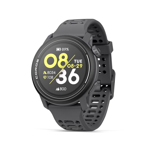 COROS（カロス）PACE 3 ランニングウォッチ スポーツウォッチ 30g超軽量 2周波高精度GPS搭載 17日間日常稼働 ルートナビ トレイルモード対応 音楽 5ATM防水 【日本正規品】 (ブラック-シリコン) 画像1