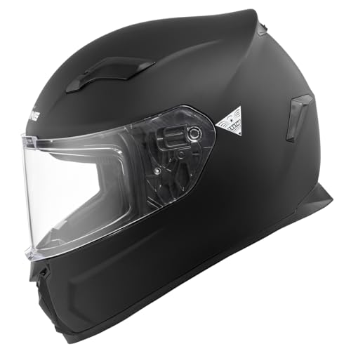 コミネ(KOMINE) バイク用 FL フルフェイスヘルメット マットブラック L HK-170 UVカットシールド 高強度ABSシェル インナーバイザー フルフェイス マグネットバックル 中間 画像