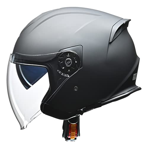 リード工業(LEAD) バイク用 インナーシールド付き ジェットヘルメット FLX マットブラック LLサイズ (61-62cm未満) 最後 画像
