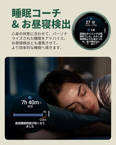 GARMIN(ガーミン) vivoactive 6 Black/SlateフィットネスGPSウォッチ AMOLEDディスプレイ 36gの軽量設計 睡眠管理/フィットネス年齢/お昼寝検出/Suica対応/心拍センサー/ストレスレベル測定/iOS・アンドロイド対応 / 11日間のバッテリー持続時間 / スマートウォッチ 【日本正規品】 中間 画像