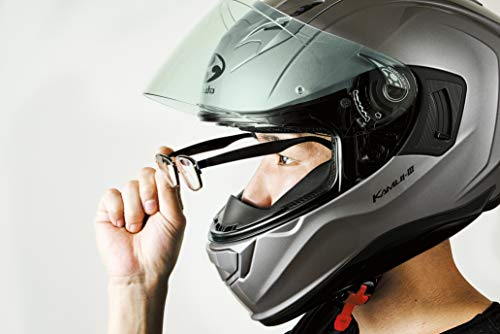 OGK KABUTO(オージーケーカブト) バイクヘルメット フルフェイス KAMUI3 フラットブラック (サイズ:M) 584825 最後 画像