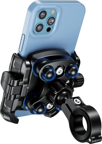 Kaedear(カエディア) バイク スマホホルダー 携帯ホルダー バイク用スマホホルダー 振動吸収 マウント 一体構造 レバー操作 クイックパワーグリップ/特許 Airマウント KDR-M8SPJ (ブラック) 1枚目 画像