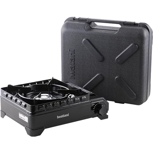 イワタニ Iwatani 岩谷 カセットコンロ カセットフー タフまる ケース付き キャンプ アウトドア BBQコンロ 停電対策 ブラック 日本製 CB-ODX-1-BK 画像1