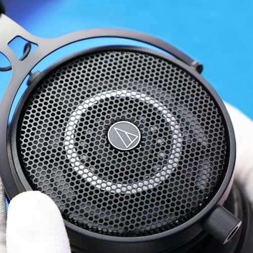 オーディオテクニカ ATH-R50x 開放型 モニターヘッドホン 有線 【DTM ミックス マスタリング 音楽鑑賞 着脱式3.0ｍ/1.2mケーブル 変換アダプター付き オープンバック スタジオモニター ヘッドホン 】 中間 画像