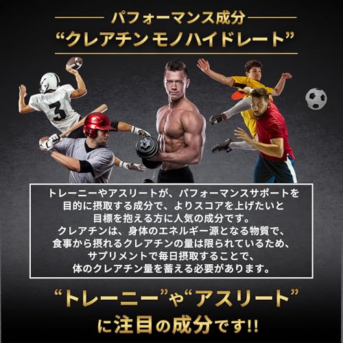 クレアチン モノハイドレート 610000mg ハルクファクター 610g 122食分 ピュア パウダー 無添加 中間 画像
