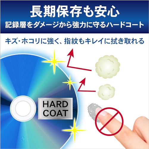 Verbatim バーベイタム 1回録画用 ブルーレイディスク BD-R 25GB 100枚 ホワイトプリンタブル 片面1層 1-6倍速 VBR130RP100SV4 中間 画像