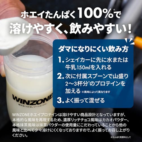 【医師推奨】ウィンゾーン プロテイン ホエイ リッチチョコ風味 ビタミン11種 ミネラル4種配合 1kg WPC 日本新薬 国内製造 中間 画像