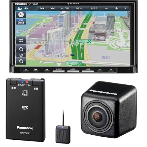 パナソニック(Panasonic) カーナビ ストラーダ 7インチ CN-HE02D & ETC1.0車載器 CY-ET926D & バックカメラ CY-RC110KD 【3点セット】 画像1