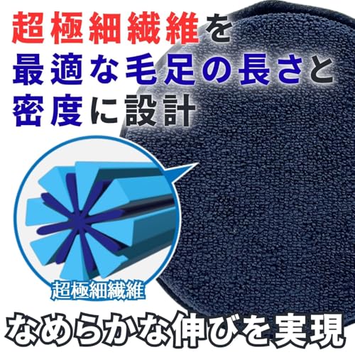 SurLuster(シュアラスター) ワックスパッド ［2個入り］ 車用ワックス ゼロクリーム コーティング対応 塗り込み 塗り伸ばし スポンジタイプ 洗車仕上げ 繰り返し使用可能 S-165 中間 画像