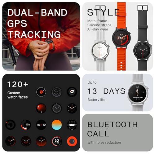 CMF by Nothing Watch 3 Pro スマートウォッチ【1.43インチAMOLED大画面・デュアルバンドGPS・通話機能・13日間バッテリー・120 種類文字盤対応・健康管理・IP68防水】日本語対応 Nothing OS連携 メンズ レディース兼用 (ダークグレー) 最後 画像