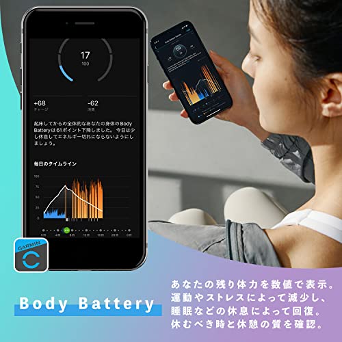 GARMIN(ガーミン) vívosmart 5 Black S/M バンド型スマートウォッチ 【日本正規品】 中間 画像