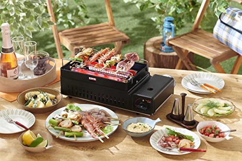 イワタニ Iwatani 岩谷 炉ばた焼器 炙りや 炙りや2 カセットコンロ 炉端焼き 焼鳥 串焼き 網焼き 海鮮焼き アウトドア バーベキュー 日本製 CB-ABR-2 最後 画像