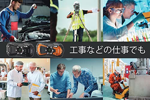 RICOH WG-80 BLACK リコー本格防水デジタルカメラ 14m防水 (連続2時間) 1.6m耐衝撃 防塵 -10℃耐寒 アウトドアで活躍するタフネスボディ CALSモード搭載で 現場記録など幅広いビジネスシーンで活躍3121 中間 画像