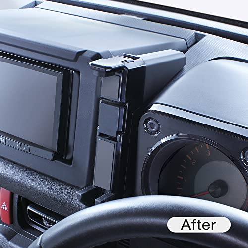 槌屋ヤック(Tsuchiya Yac) 車種専用品 スズキ JB64/74 ジムニー専用 スマートフォンホルダー ポリカーボネート ブラック 16×3.5×16.5cm SY-SZ6 最後 画像