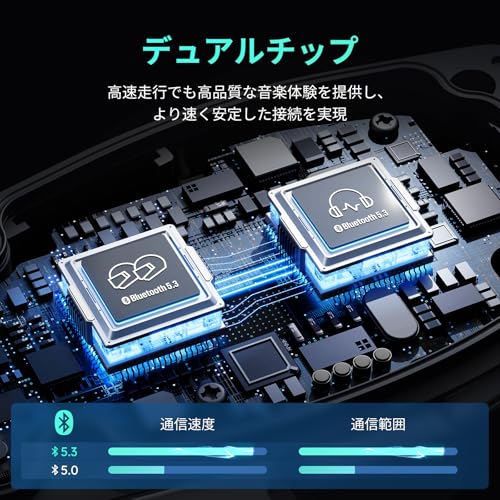 ASMAX F1 バイク インカム 10人同時メッシュ通信可能 Bluetooth5.3 日本語音声制御 他社のバイク用インカムと接続可能 音楽ながら通話 デュアルチップ・オクタコア バイク用通信機器 自動通信回復&音量調整 日本語コマンド&説明書 IP67防水ENC&DSPノイズキャンセル 1台セット 中間 画像