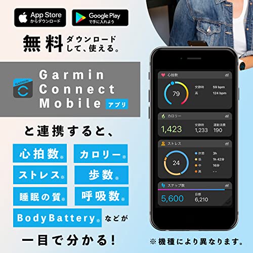 GARMIN(ガーミン) vívosmart 5 Black S/M バンド型スマートウォッチ 【日本正規品】 最後 画像