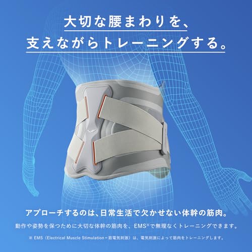新モデル【公式ストア限定】シックスパッド メディカルコア/SIXPAD Medical Core コントローラーセット MTG エムティージー EMS 腹筋ベルト ジェルシート不要 筋トレ 腰 (L) 中間 画像