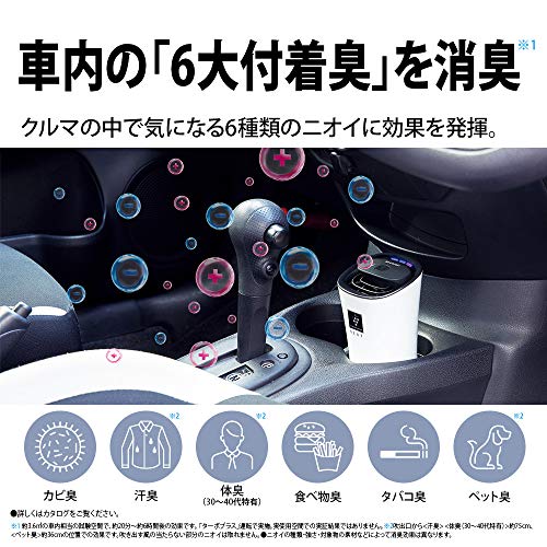 シャープ プラズマクラスター イオン発生機 車載用 カップ型 最高濃度 NEXT(50000) 消臭 ブラック IG-MX15-B 中間 画像