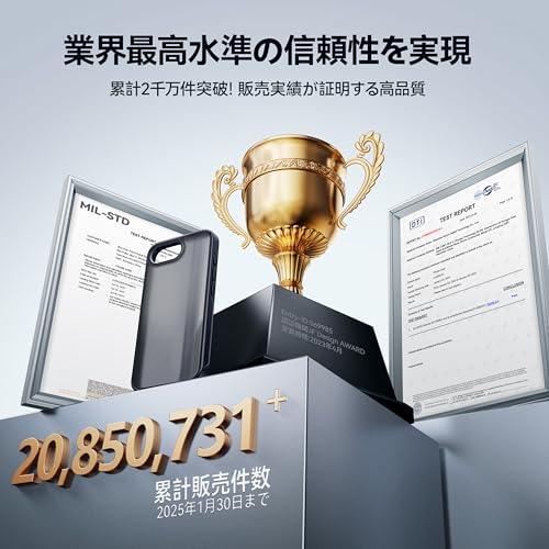 【米軍MIL規格・指紋防止】CASEKOO iPhone 16e 用 ケース 耐衝撃 滑り止め 指紋防止 米軍MIL規格 マット仕上げ ストラップホール付き 黄変防止 耐久性 カバー ワイヤレス充電対応 アイフォン16e 用 6.1 インチ ケース(マットブラック) 最後 画像