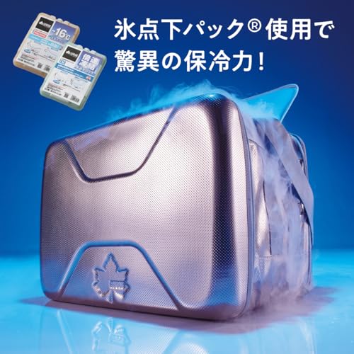 ロゴス(LOGOS) クーラーバッグ ハイパー氷点下クーラーMサイズ 81670070 シルバー クーラーボックス 折り畳み 防災 最後 画像