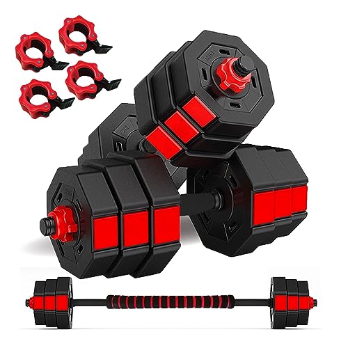 Wout バーベルにもなる ダンベル 5kg 10kg 15kg 20kg ２個セット (15kg×2個) 画像1