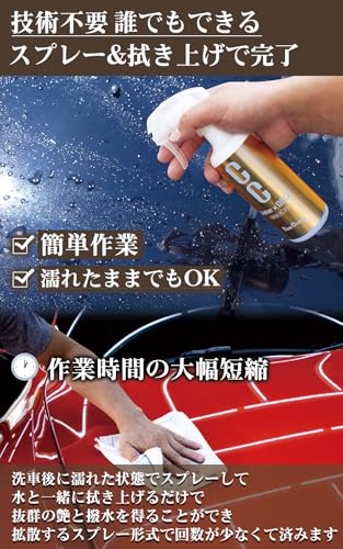プロスタッフ(Prostaff) 洗車用品 ガラス系ボディーコーティング剤 CCウォーターゴールド 詰め替え 480ml 品番:S123 中間 画像