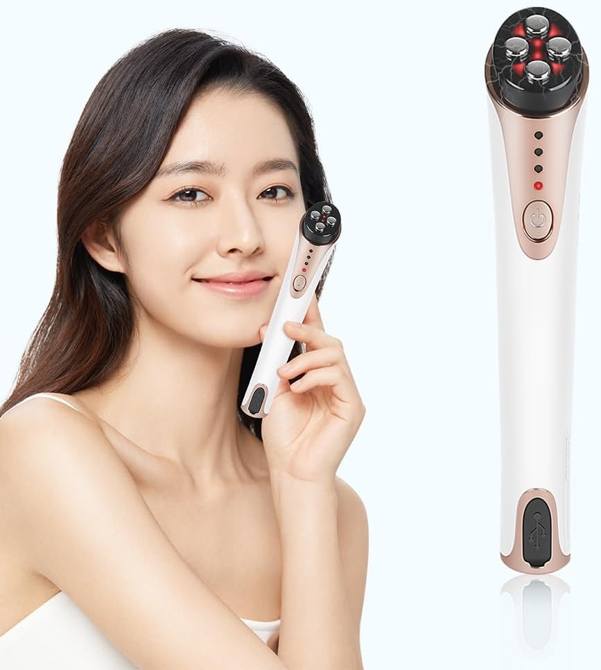 Kiboer 目もと集中ケア 目元美顔器 目元ケア ハリ 引き締まり RF イオン導入 EMS 赤LED 口元ケア 三段階調節 時短ケア トータルケア USB充電式 自動タイマー機能 画像1