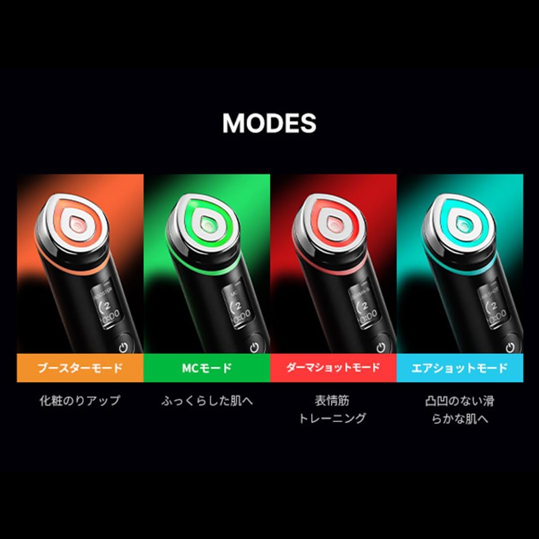 メディキューブ AGE-Rブースタープロ ブラック 1日5分韓国美肌体験 日本語取扱説明書 オールインワン美顔器 持ち運び便利155g ご褒美 プレゼント ビューティーデバイス 中間 画像