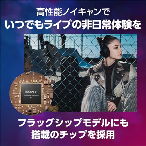 ソニー(SONY) ワイヤレスノイズキャンセリングステレオヘッドホン WH-ULT900N / ULT WEAR/パワフル重低音/Amazon Alexa搭載/通話性能向上/快適な装着感/ブラック WHULT900N BC 中間 画像