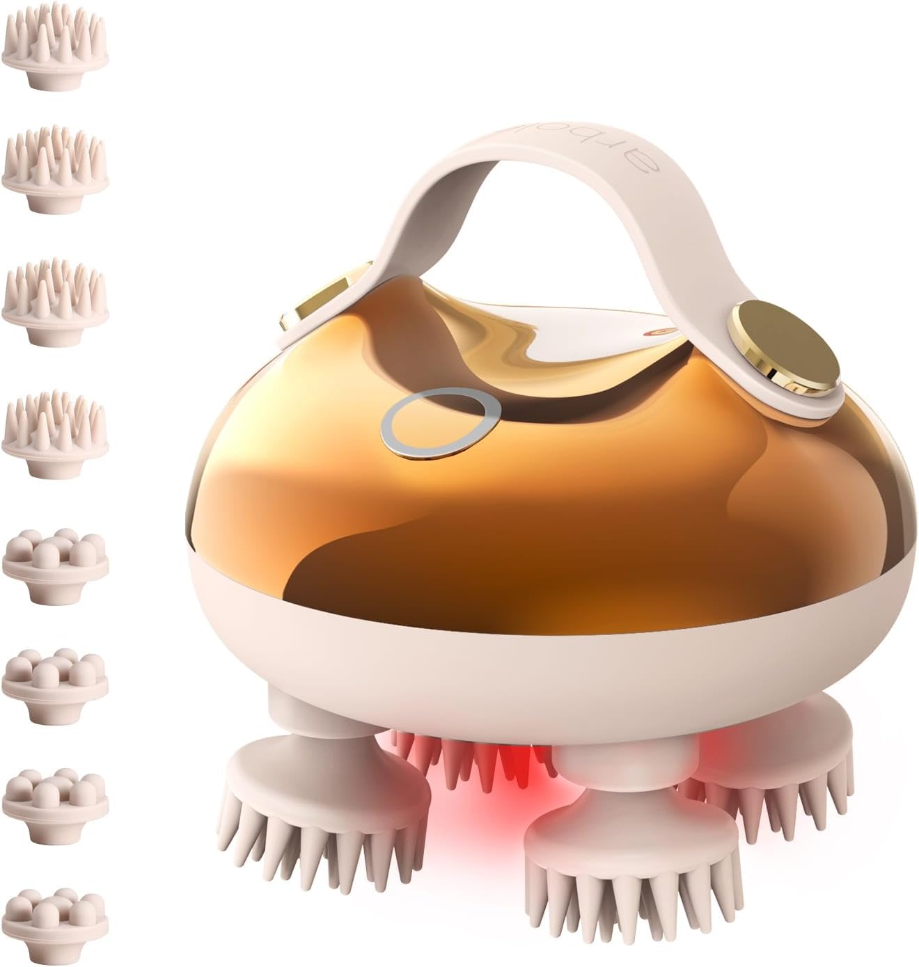 arboleaf ヘッドスパ 電動頭皮ブラシ 頭皮清浄【エステティシャン監修 2025新登場】フェイスケア 頭皮エステ スカルプケア フェイスケア 美容家電 IPX7防水 3D振動 広範囲赤色LED 収納袋付き コードレス 静音 お風呂ながら 乾湿両用 全身適用 プレゼント ギフト 誕生日 母の日 父の日 日本国内サポート 画像1