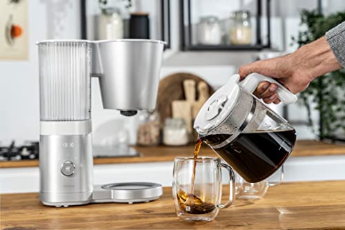 ZWILLING ツヴィリング 「 エンフィニジー コーヒーメーカー 」 自動 アロマ抽出 大容量 10杯 保温機能 予約タイマー クリーニングモード 水硬度設定 【日本正規販売品】 Enfinigy Glass Drip Coffee Maker 53103-400 中間 画像