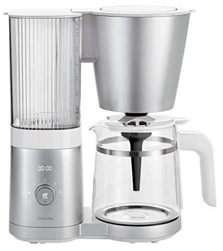 ZWILLING ツヴィリング 「 エンフィニジー コーヒーメーカー 」 自動 アロマ抽出 大容量 10杯 保温機能 予約タイマー クリーニングモード 水硬度設定 【日本正規販売品】 Enfinigy Glass Drip Coffee Maker 53103-400 画像1