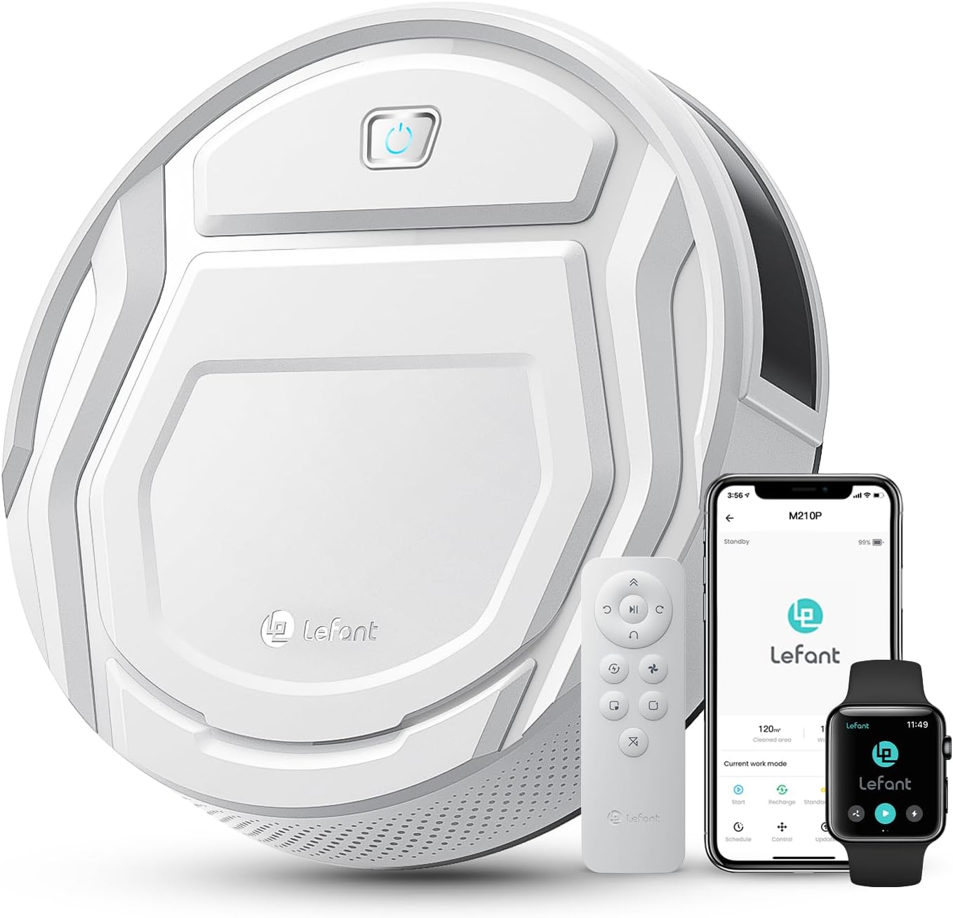 Lefant M210P ロボット掃除機 WiFi・アプリ・音声対応 Alexa Google 1枚目 画像