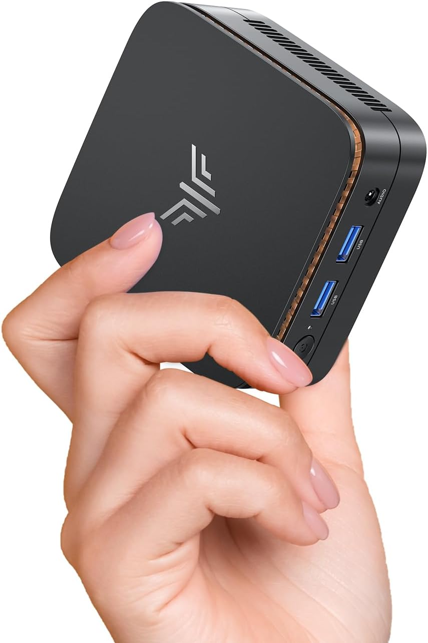 【2025新型・N150初登場】 ミニpc 最大3.60GHz WIFI6/BT5.2 mini pc インテル N150 ミニパソコン Windows11 Pro 8GB DDR4 256GB SSD 容量拡大可能 4C/4T 小型 4K@60Hz HDMI2.0+DP1.4 2画面 みにpc USB3.2/LANポート 省電力mini-pc 高速熱放散 静音 E1小型パソコン 画像1