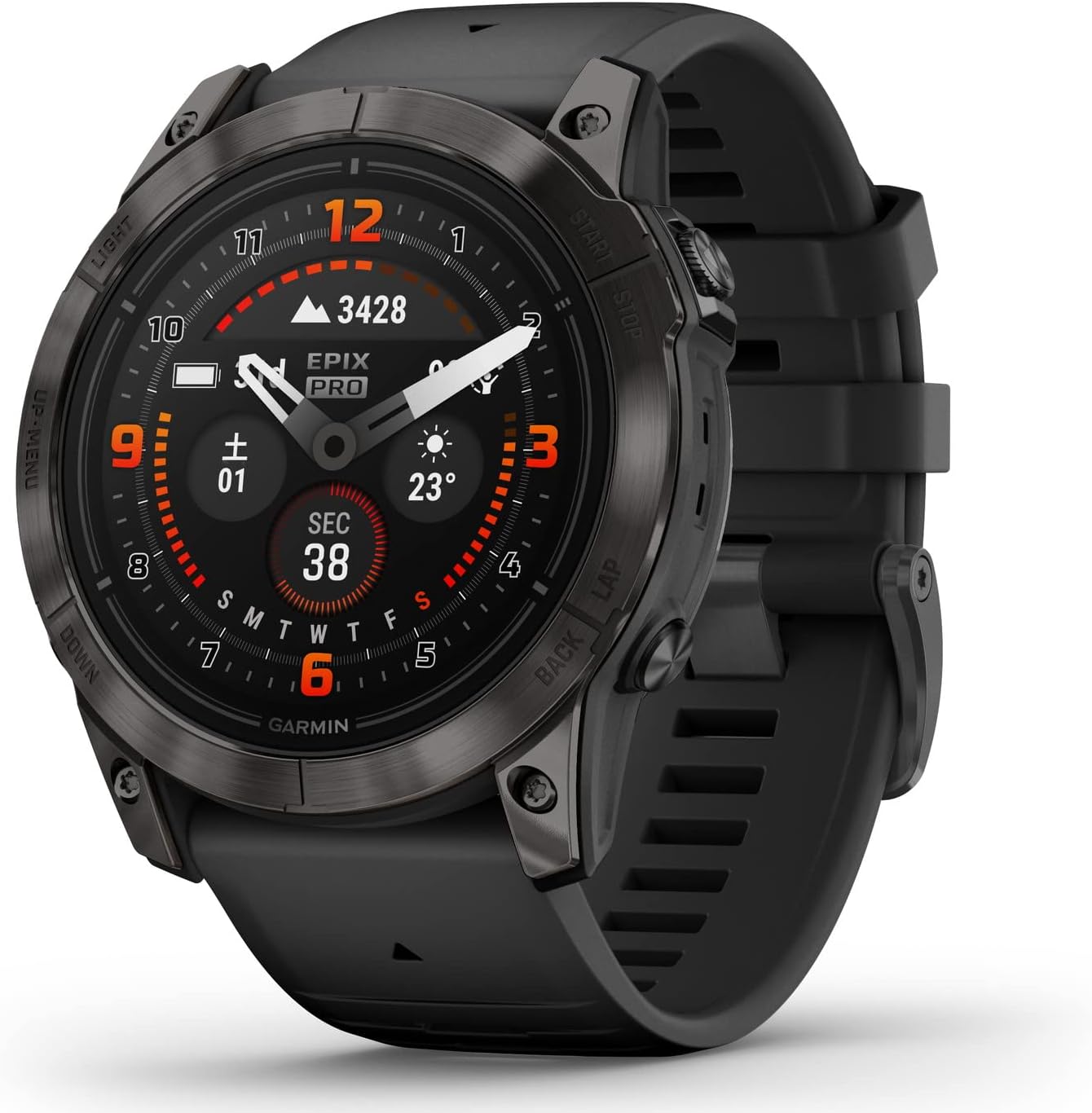 ガーミン GARMIN epix Pro Sapphire Ti Carbon Gray プレミアムアクティブスマートウォッチ 1枚目 画像