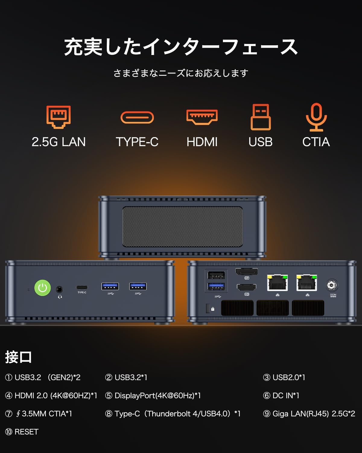 GMKtec Nucbox K6 ミニPC AMD Ryzen 7 7840HS ゲーミング ミニpc DDR5 5600MHz PCIe 4.0 SSD Radeon 780M ゲームミニパソコン|2x2.5Gbps LAN|WIFI 6E|HDMI2.0 |DP1.4|USB4 4K@60Hz |Windows 11 Pro 小型pc (AMD Ryzen 7 7840HS 16GB+1TB) 最後 画像