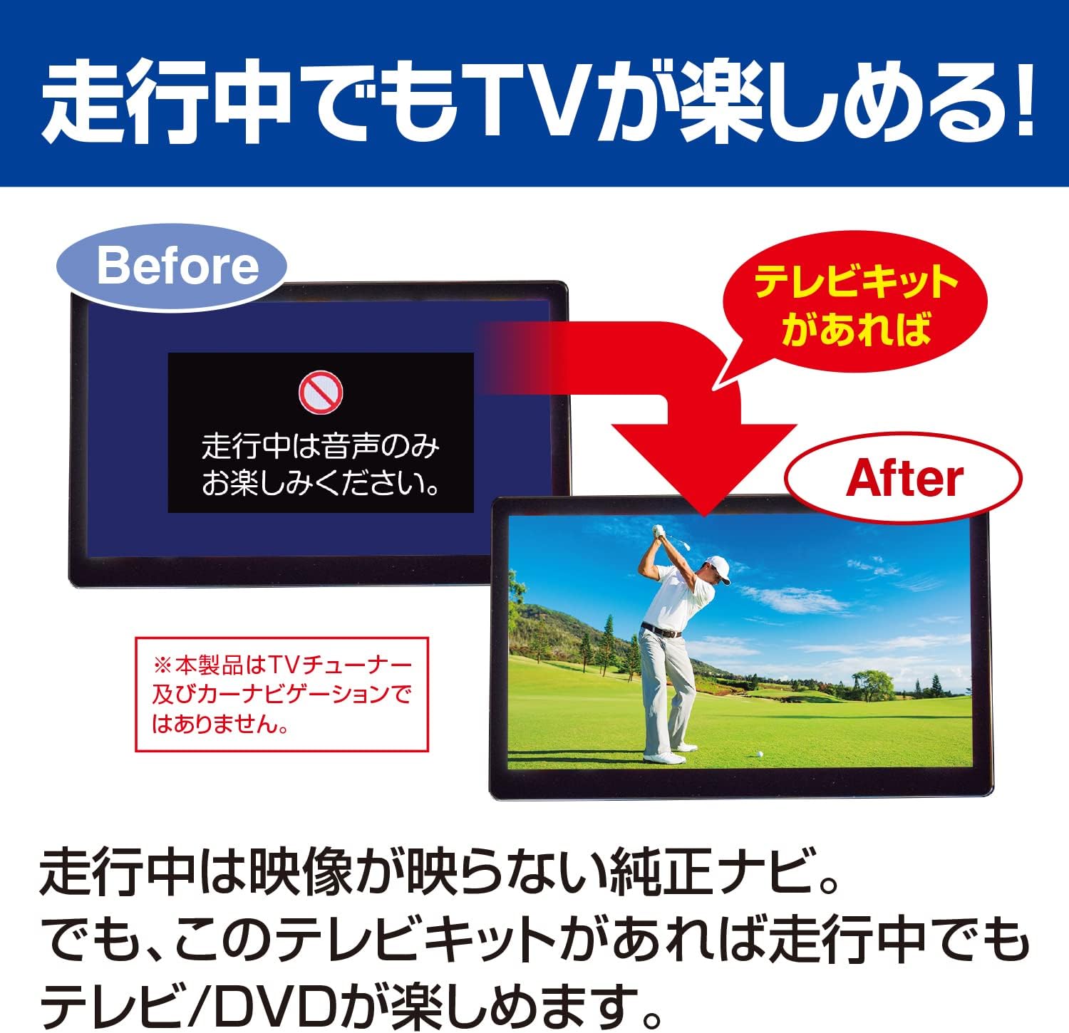 データシステム テレビキット スマートタイプ ヤリス クロス/ノア/ヴォクシー用 TTV437S 中間 画像