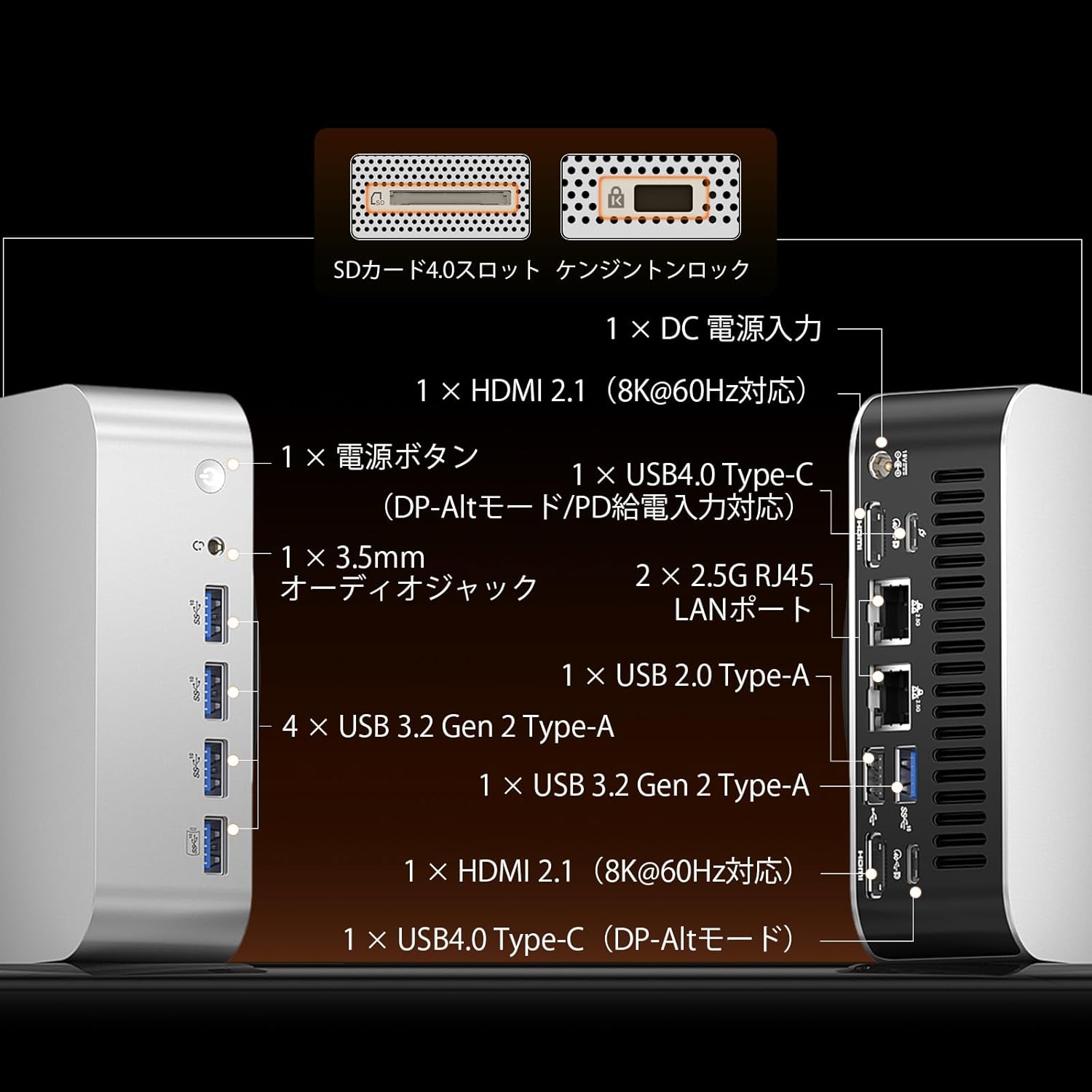 【2025新型・AI加速】GEEKOM A9 MAX AI ミニpc 世界最強のAMD Ryzen AI 9 HX 370搭載「128GB RAM+16TB SSD(最大拡張可能)」|4画面8K出力(USB4×2とHDMI2.1×2)|2.5G LAN×2 WiFi 7|Win11 Pro|3年保証|全金属ボディ・高効率放熱・低騒音|AI開発/ゲーミング/業務用|32GB DDR5+2TB SSD 最後 画像