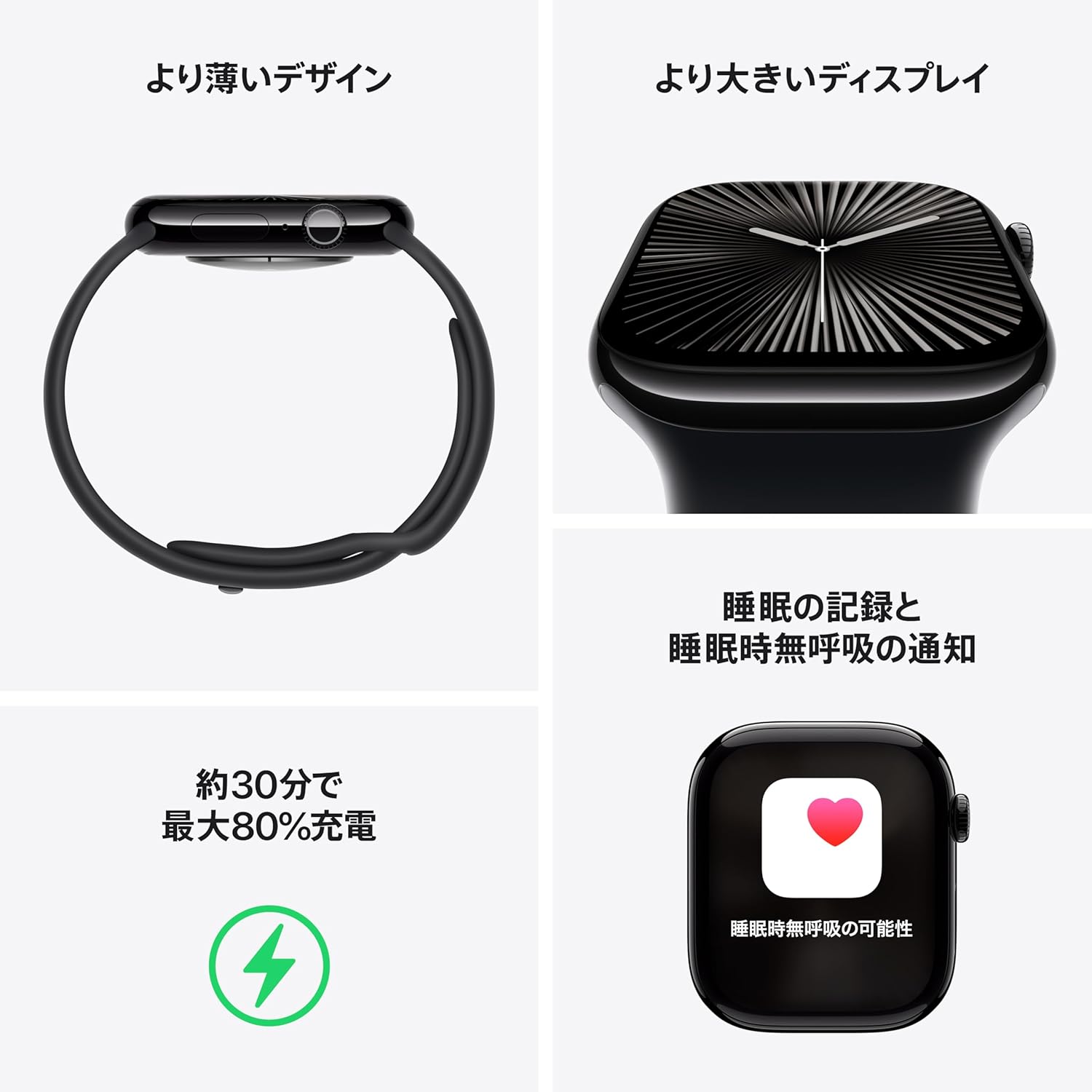 Apple Watch Series 10 Suica対応、スマートウォッチ 中間 画像
