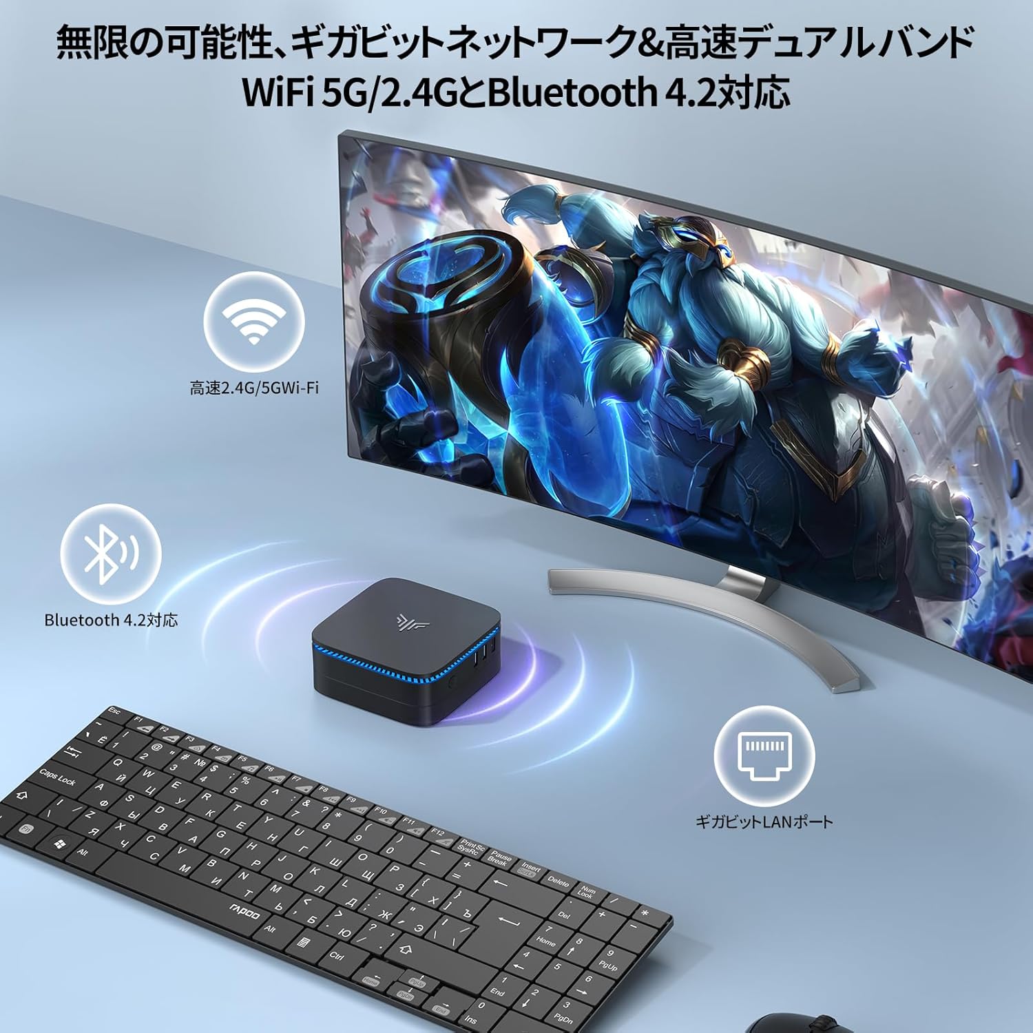 【2025新型・N150より速い】 ミニpc 最大3.60GHz 4C/4T mini pc インテル N97 ミニパソコン Windows11 Pro 8GB DDR4 256GB M.2 SSD 2TB拡大可能 小型pc HDMI2.0+DP1.4 2画面 4K@60Hz USB3.2/LANポート 2.4G/5GWi-Fi BT4.2 省電力mini-pc 高速熱放散 静音 E1小型パソコン 中間 画像