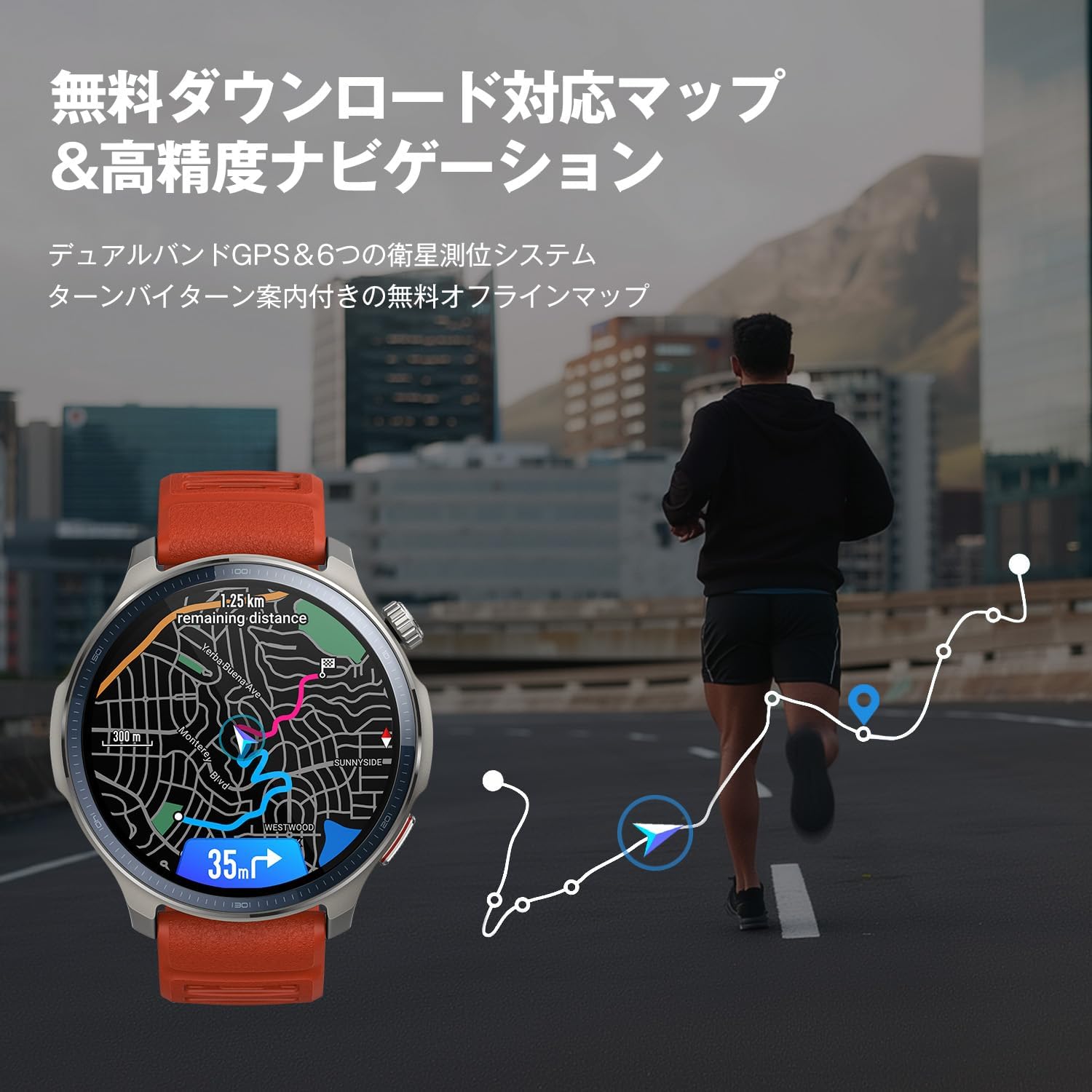 Amazfit Balance 2 スマートウォッチ 中間 画像