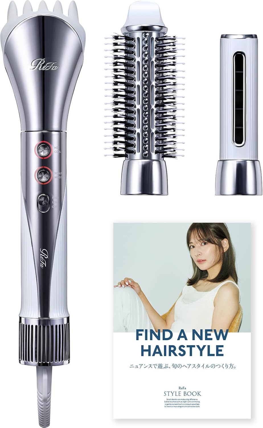◆新モデル◆【公式ストア限定】リファ ビューテックリセッター/ReFa BEAUTECH RESETTER ホワイト ヘアアレンジガイドブック付き 1枚目 画像