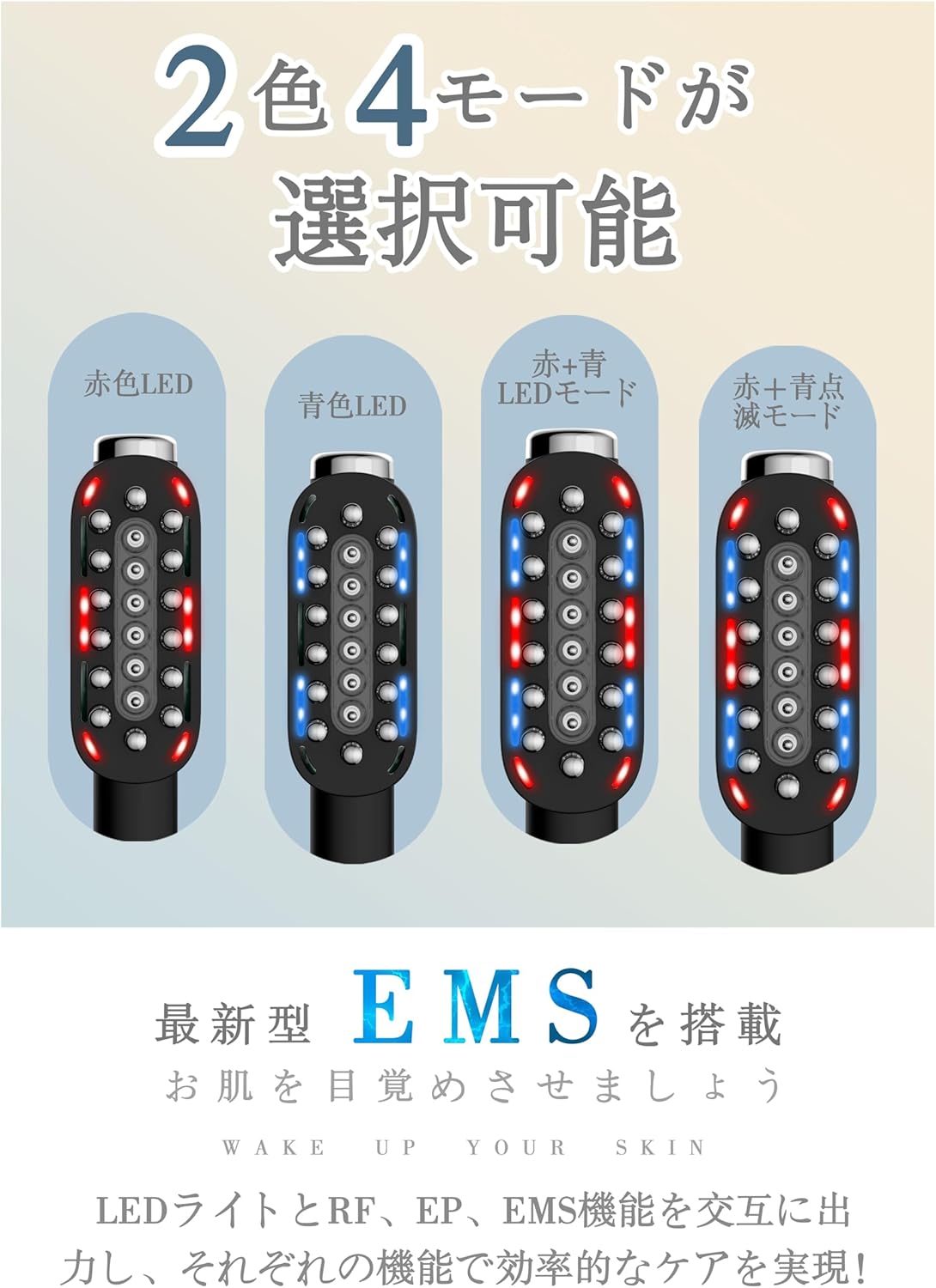 【2025年究極版登場】電気バリブラシRF美顔器 液晶ディスプレイ電気ブラシ ems ブラシ 電動頭皮ブラシ ems RF EP 微電流 乾湿両用 LED機能付き 4つのモード Type-C充電式 コードレス プレゼント 最後 画像
