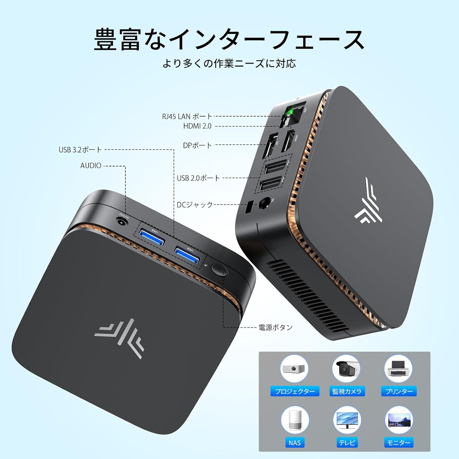 【2025新型・N150より速い】 ミニpc 最大3.60GHz 4C/4T mini pc インテル N97 ミニパソコン Windows11 Pro 8GB DDR4 256GB M.2 SSD 2TB拡大可能 小型pc HDMI2.0+DP1.4 2画面 4K@60Hz USB3.2/LANポート 2.4G/5GWi-Fi BT4.2 省電力mini-pc 高速熱放散 静音 E1小型パソコン 最後 画像