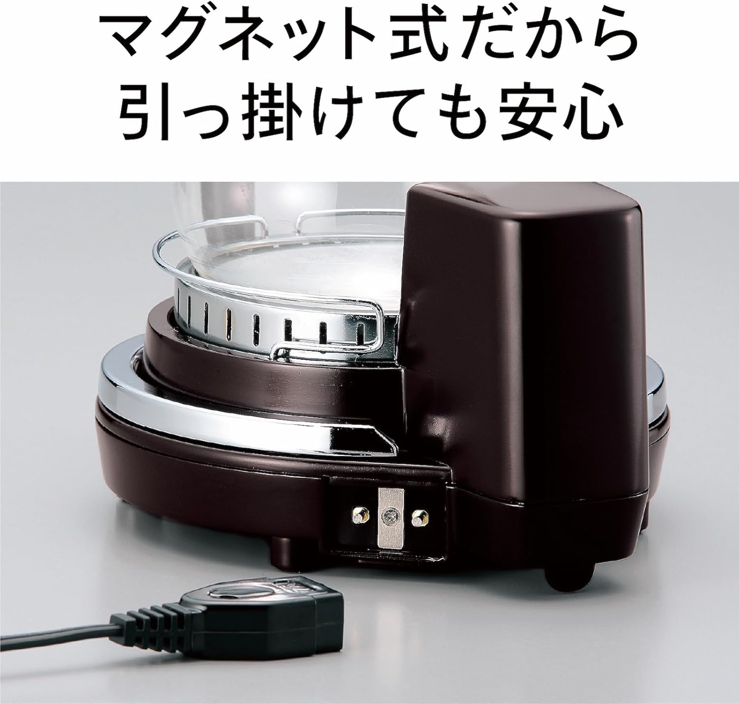 ツインバード 燕三条 サイフォン式コーヒーメーカー 電気式 4杯用 CM-D854BR 中間 画像
