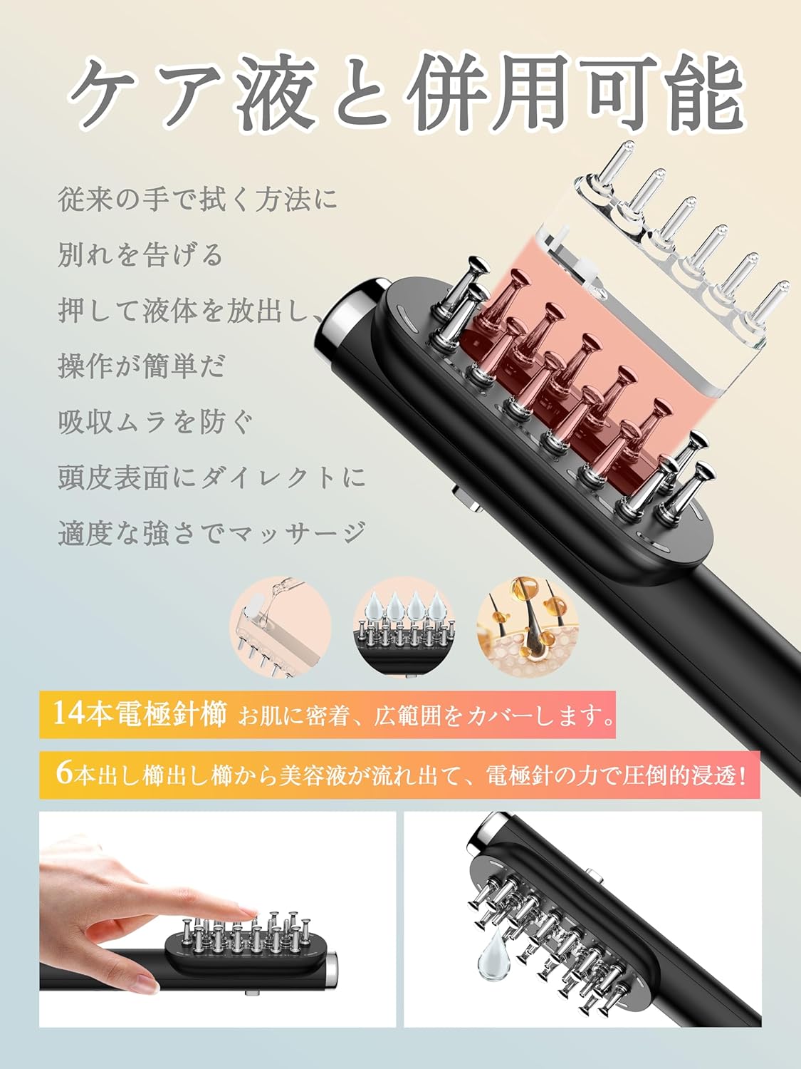 【2025年究極版登場】電気バリブラシRF美顔器 液晶ディスプレイ電気ブラシ ems ブラシ 電動頭皮ブラシ ems RF EP 微電流 乾湿両用 LED機能付き 4つのモード Type-C充電式 コードレス プレゼント 中間 画像