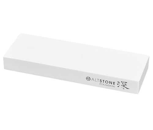 ALTSTONE 砥石 「深 FUKAMI」 【ザリザリ削る】 荒砥石 300番 コンパクトサイズ セラミック砥石 包丁用 日本製 (荒砥 #300 本体のみ) 1枚目 画像