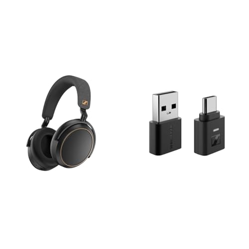 【セット買い】 【Amazon.co.jp限定品】ゼンハイザー(Sennheiser) ワイヤレスヘッドホン Bluetooth MOMENTUM 4 Wireless ブラックコッパー + エージング音源セット+ BTD700 Bluetoothアダプター 1枚目 画像