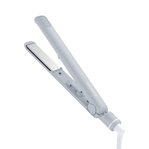 【2025年秋冬限定カラー】 SALONIA サロニア ストレートアイロン ヘアアイロン 24mm 海外対応 SAL24116GR サイレント アイスグレー 画像1