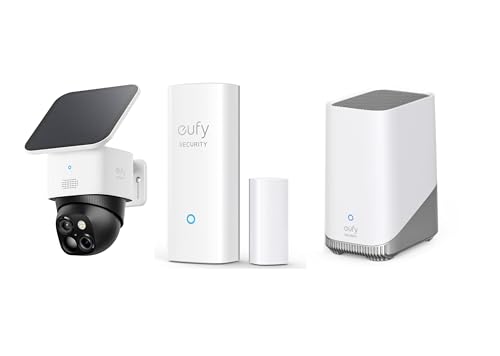 Anker Eufy SoloCam S340 (屋外カメラ) + Security Entry Sensor (ドアベルセンサー) + HomeBase(ホームベース) セット 1枚目 画像